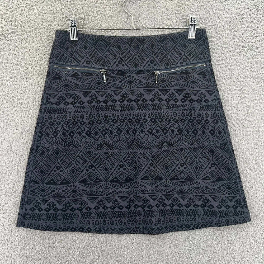 Athleta‎ Womens XS Casseva Strata Geometric Print Zip Pocket Athletic Skirt